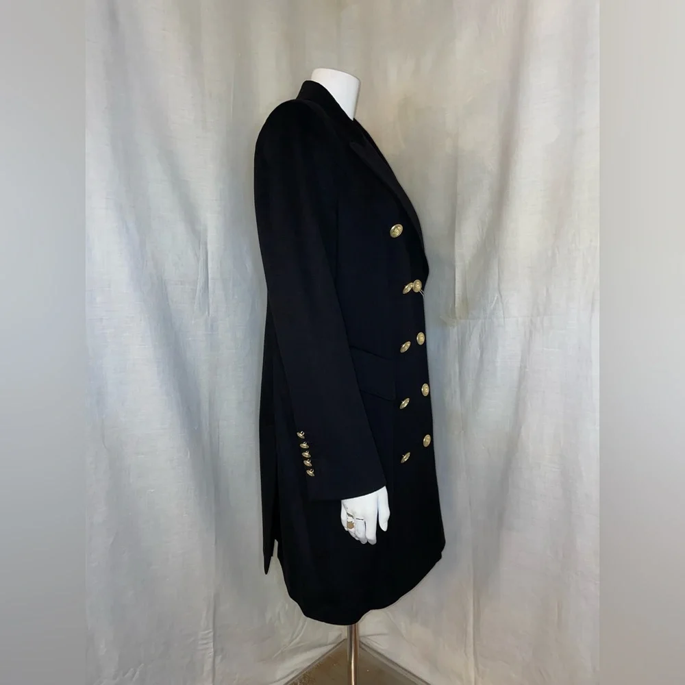 Loro Piana Capolavoro Double Brested Jacket Size 46IT 12US Style 397204 NEW BLK - Picture 6 of 10